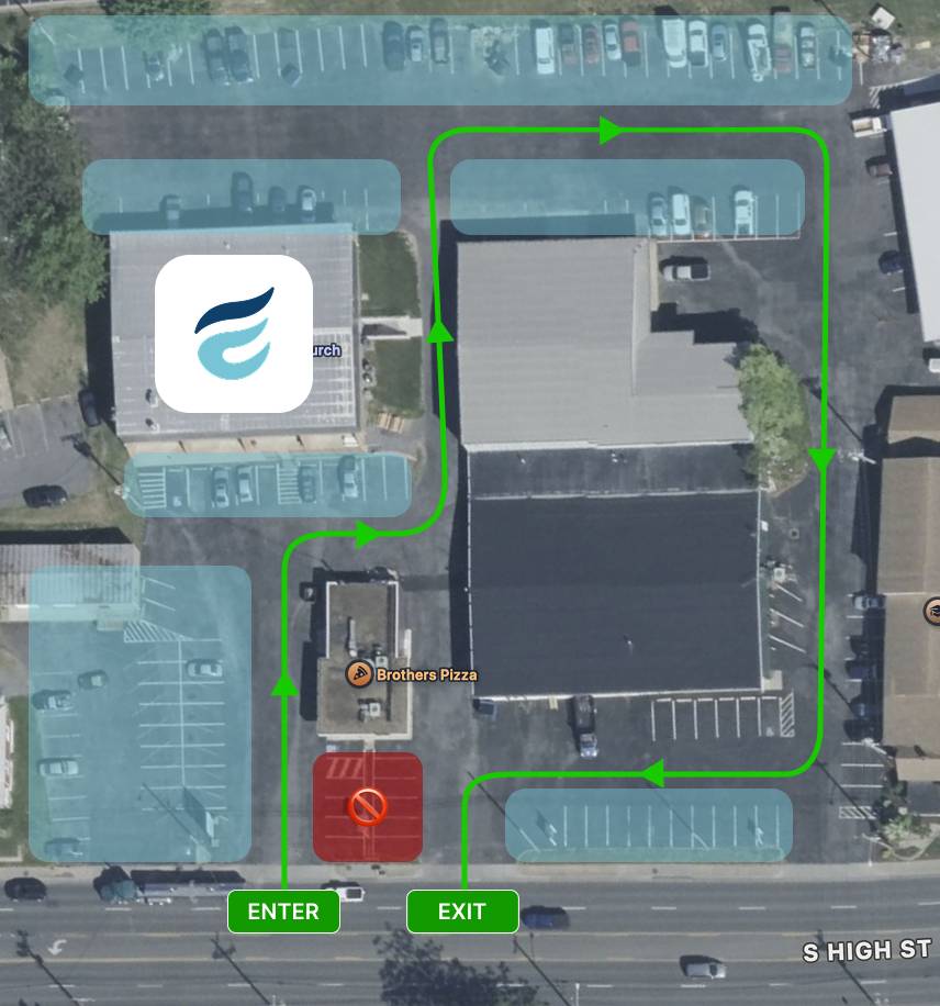 Parking and traffic flow